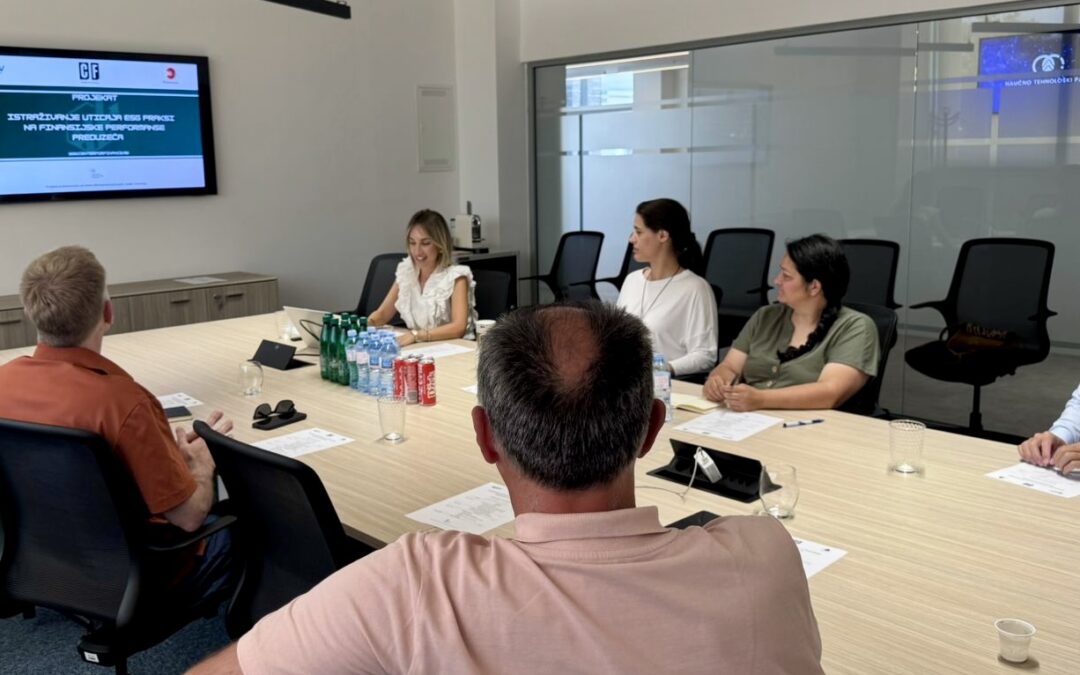 Održan kick-off sastanak projekta „Istraživanje uticaja ESG praksi na finansijske performanse preduzeća“